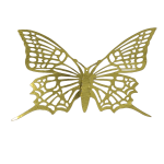 Set of 12 pieces butterflies with adhesive, house or event decorations, gold 1 color, A39